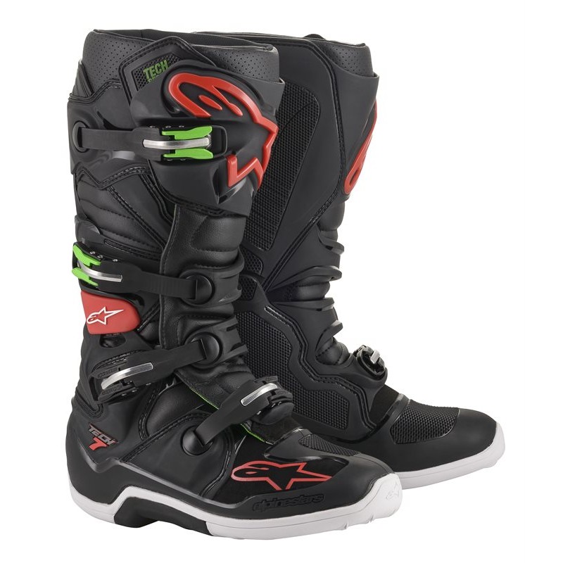 Alpinestars Tech 7 Black Red Green Boots